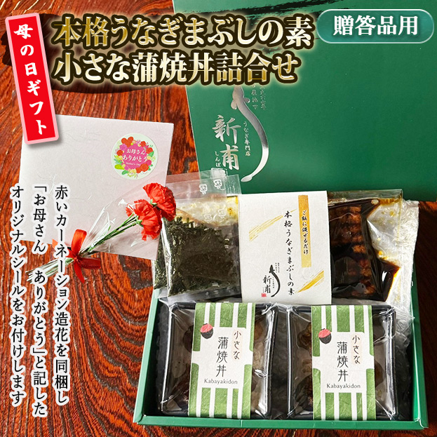 ★早期ご購入特典付★【2024母の日ギフト】本格うなぎまぶしの素1袋・小さな蒲焼丼2個　詰合せ 　MG-MMT1CKD2